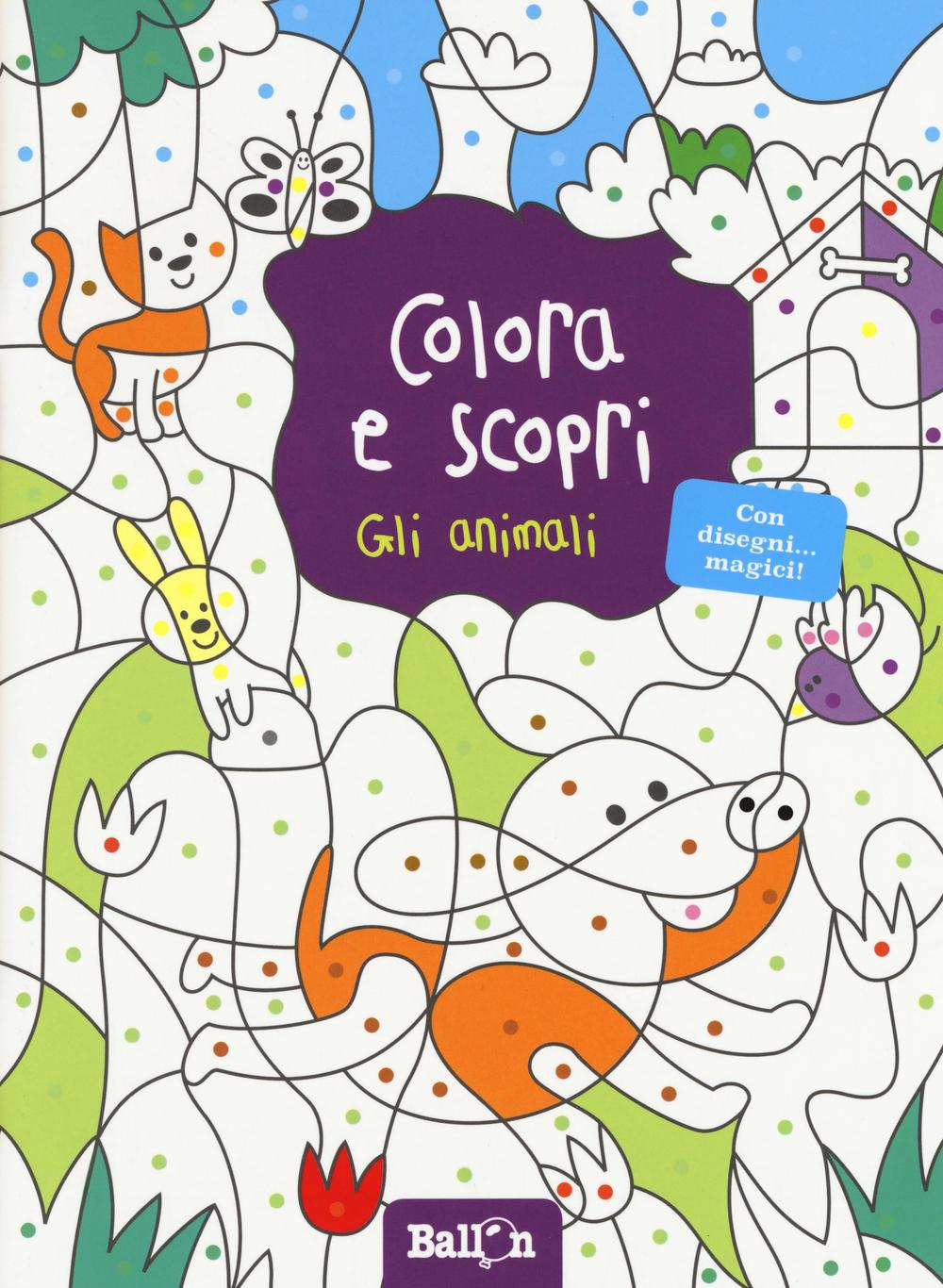 Gli animali. Colora e scopri