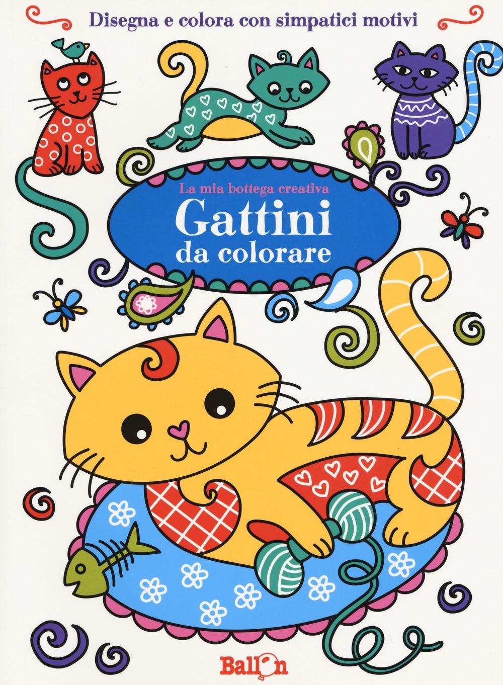 Gattini da colorare. La mia bottega creativa