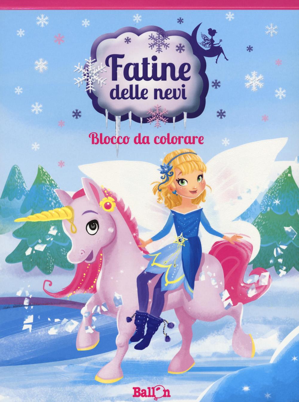 Fatine delle nevi. Blocco da colorare