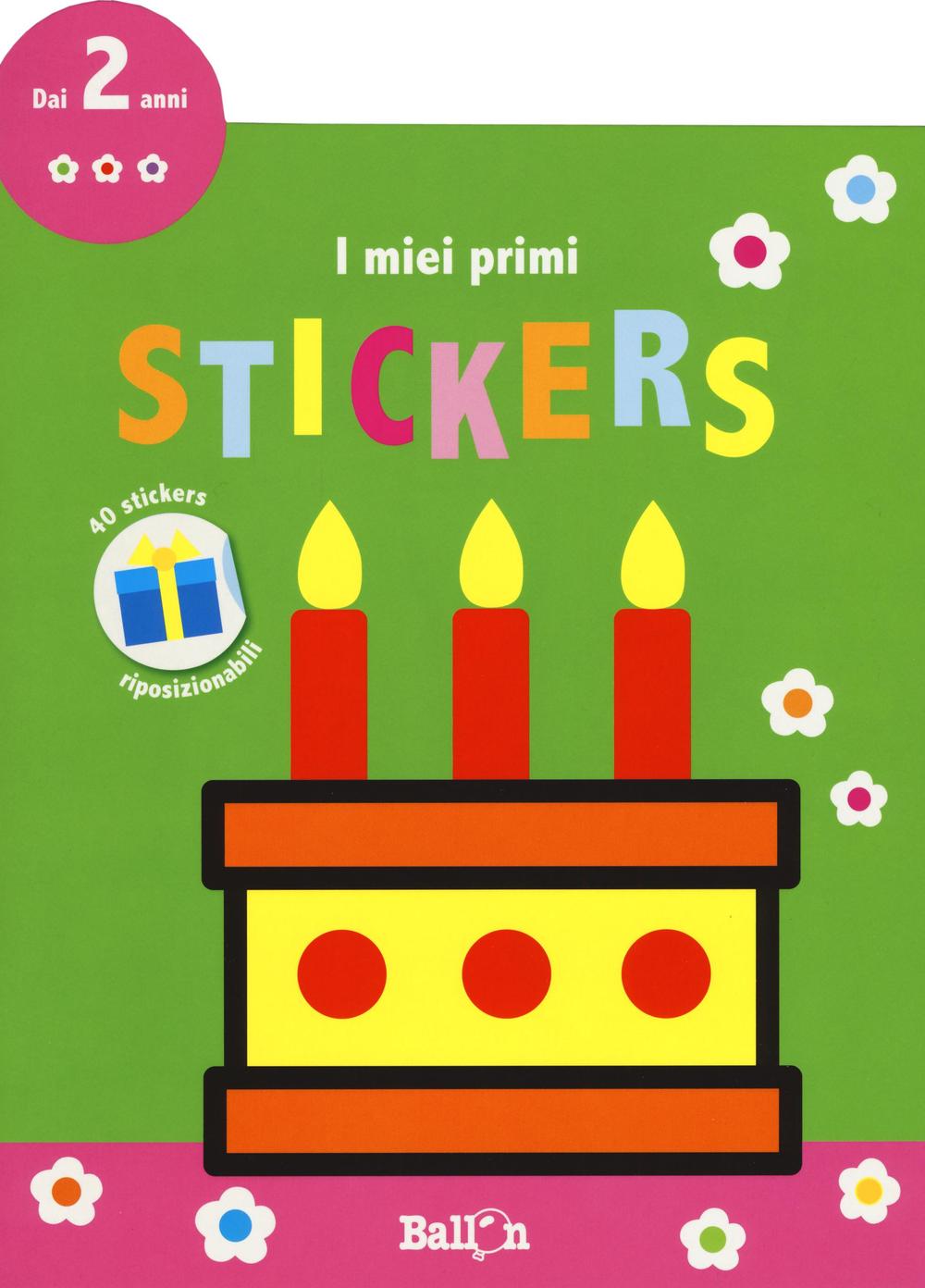 Torta. I miei primi stickers. Con adesivi