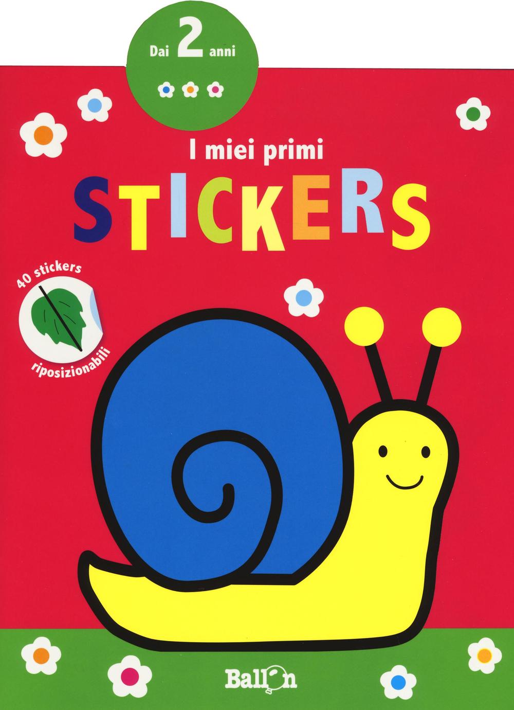 Lumaca. I miei primi stickers. Con adesivi