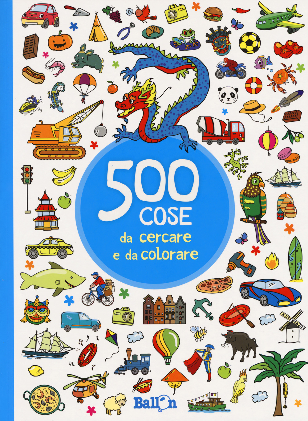 500 cose da cercare e colorare (azzurro)