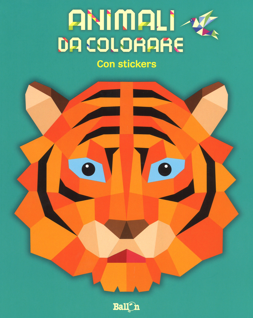 Animali da colorare (verde). Con adesivi