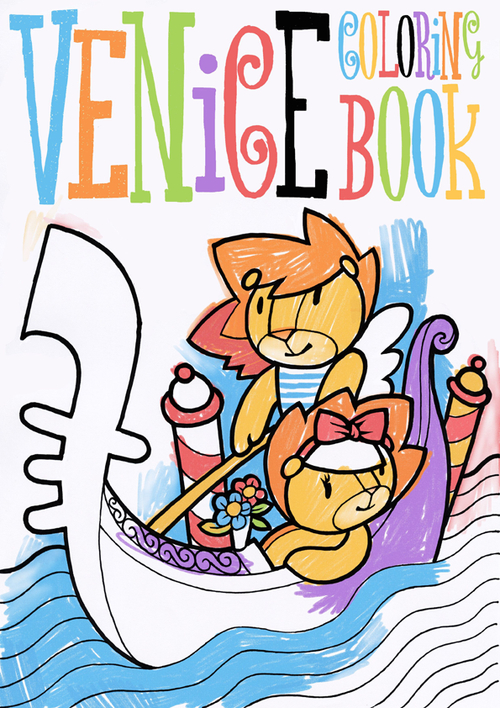 Venice coloring book