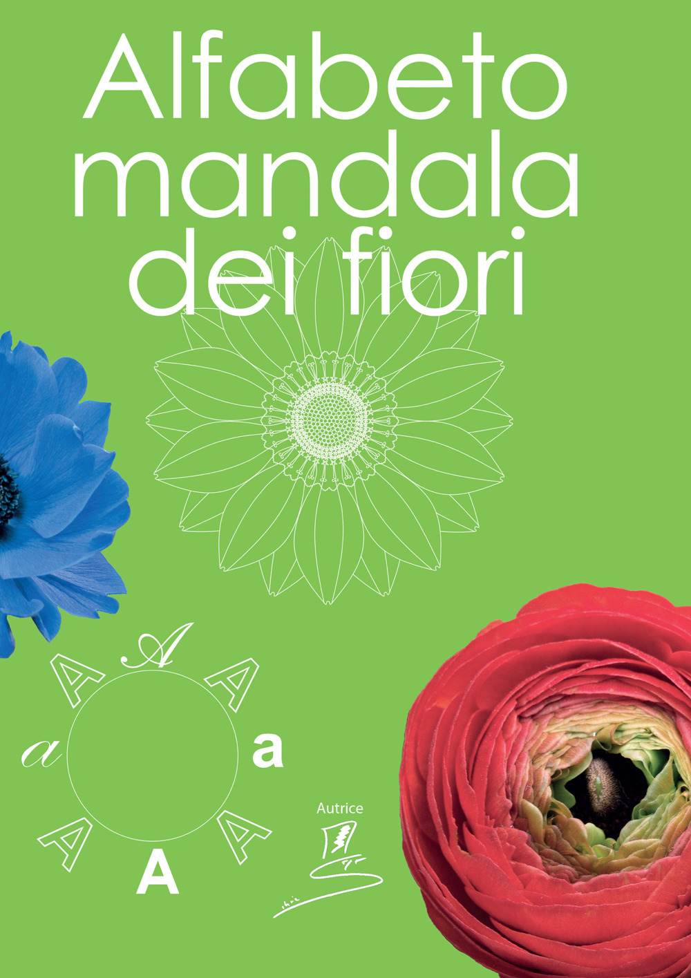 Alfabeto mandala dei fiori