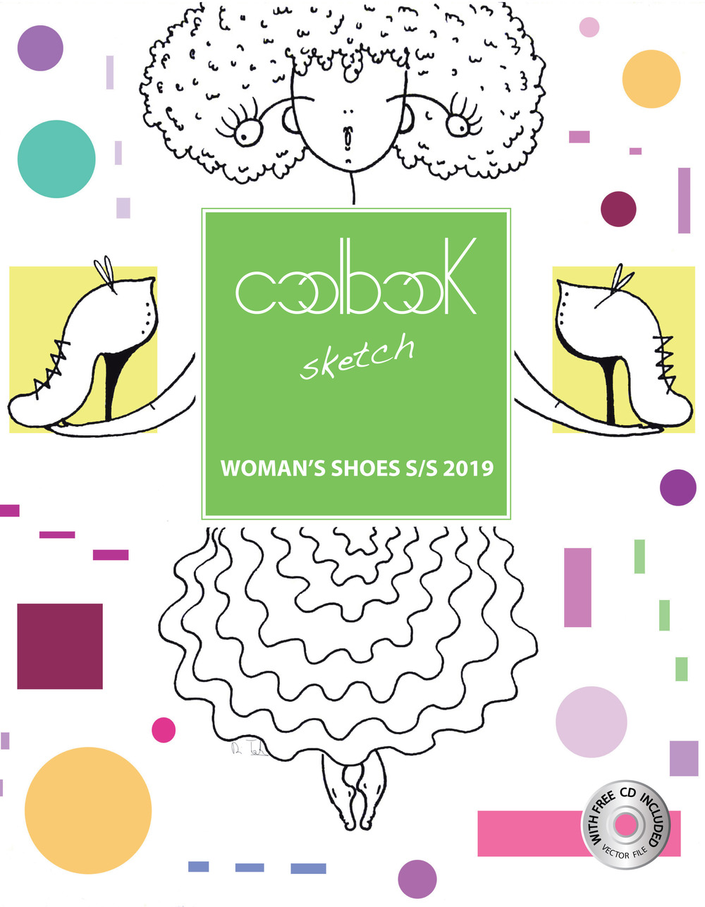 Woman's shoes S/S 2019. Coolbook sketch. Ediz. italiana e inglese