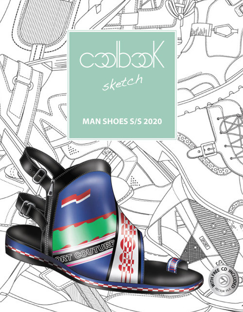 Man shoes S/S 2020. Coolbook sketch. Ediz. italiana e inglese