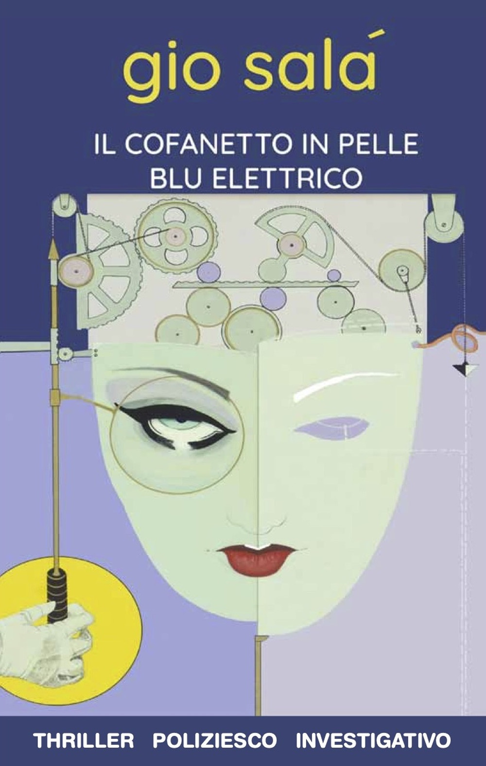 Il cofanetto in pelle blu elettrico
