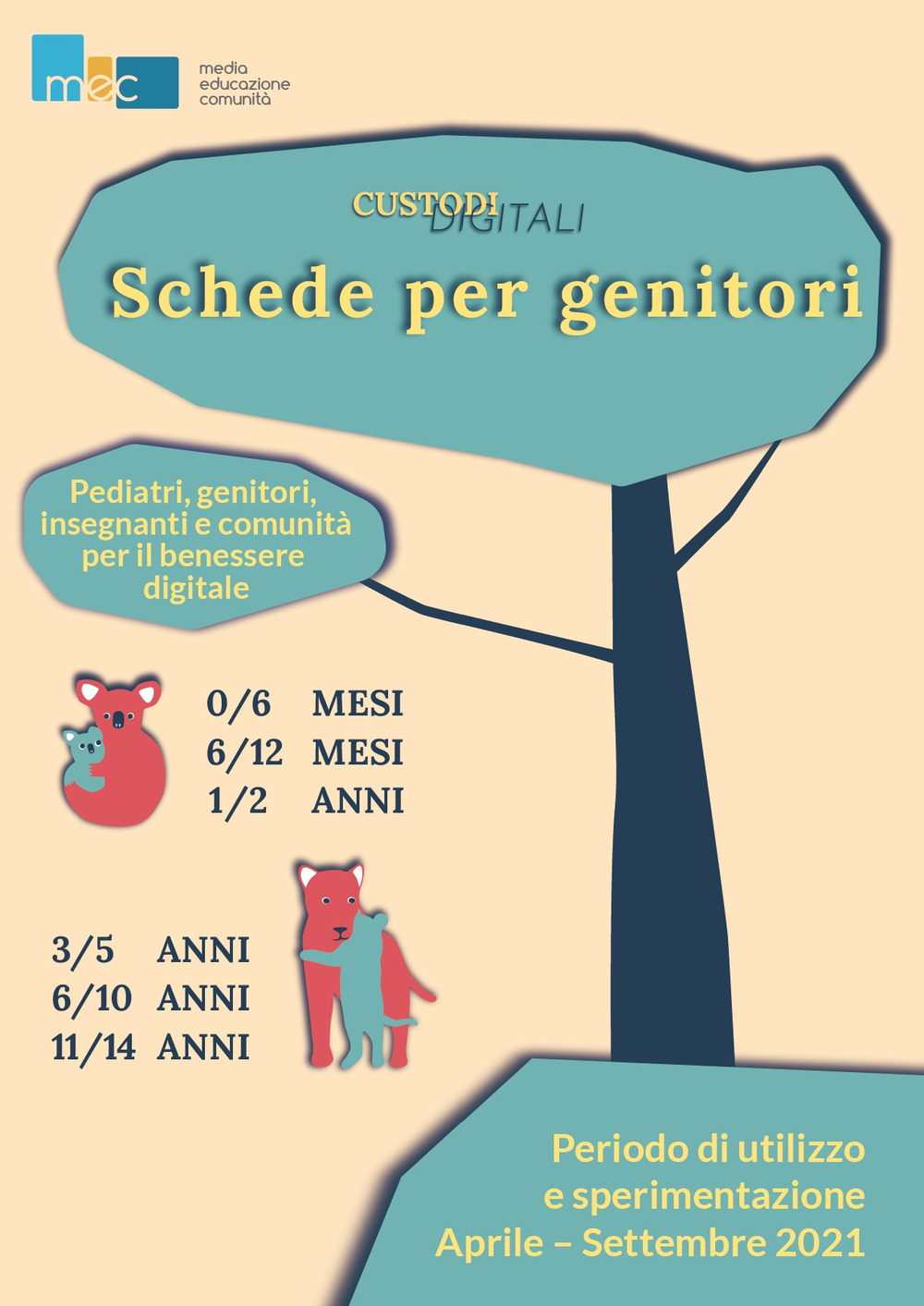 Custodi digitali. Schede per genitori. Pediatri, genitori, insegnanti e comunità per il benessere digitale