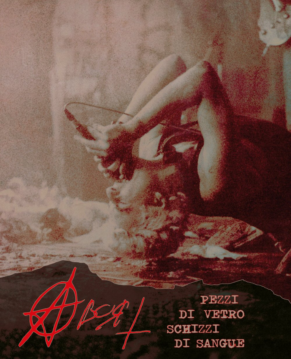 Abort. Pezzi di vetro schizzi di sangue