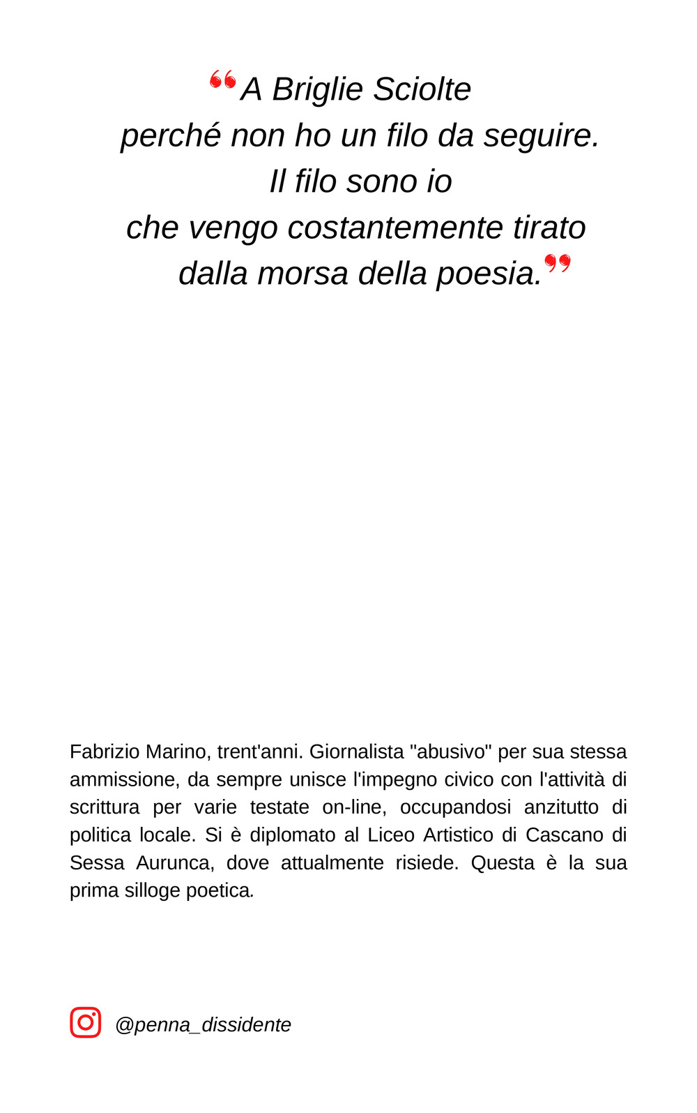 A briglie sciolte. Poesie per una rivoluzione