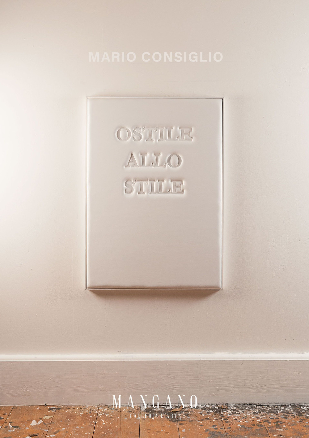 Mario Consiglio, ostile allo stile