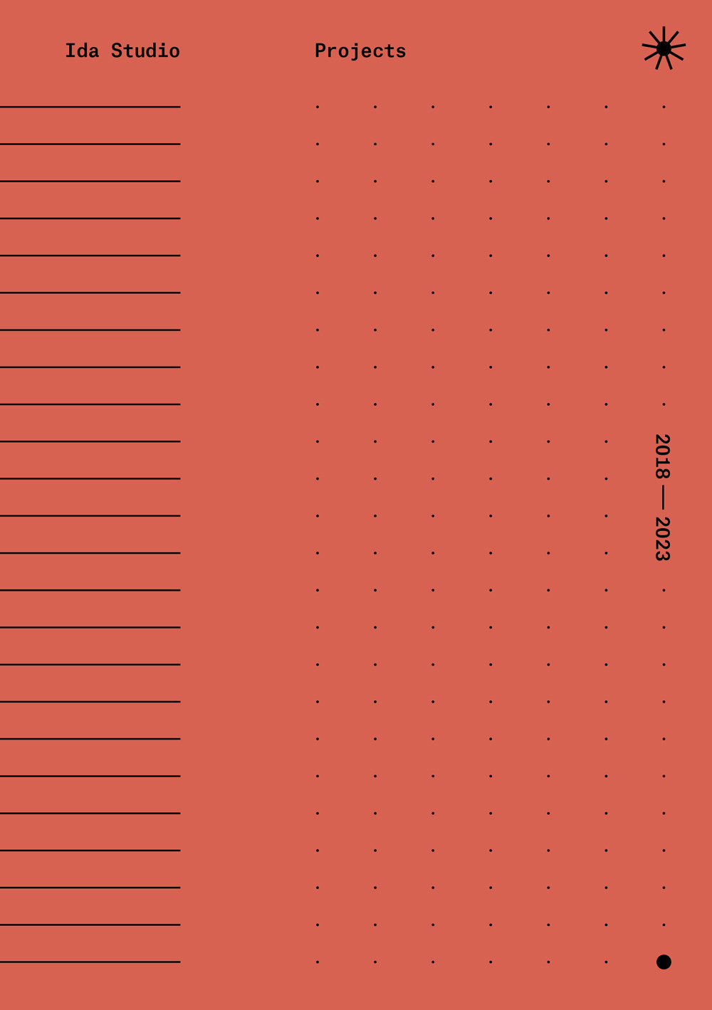 Ida Studio 2018-2023. Projects. Ediz. italiana e inglese