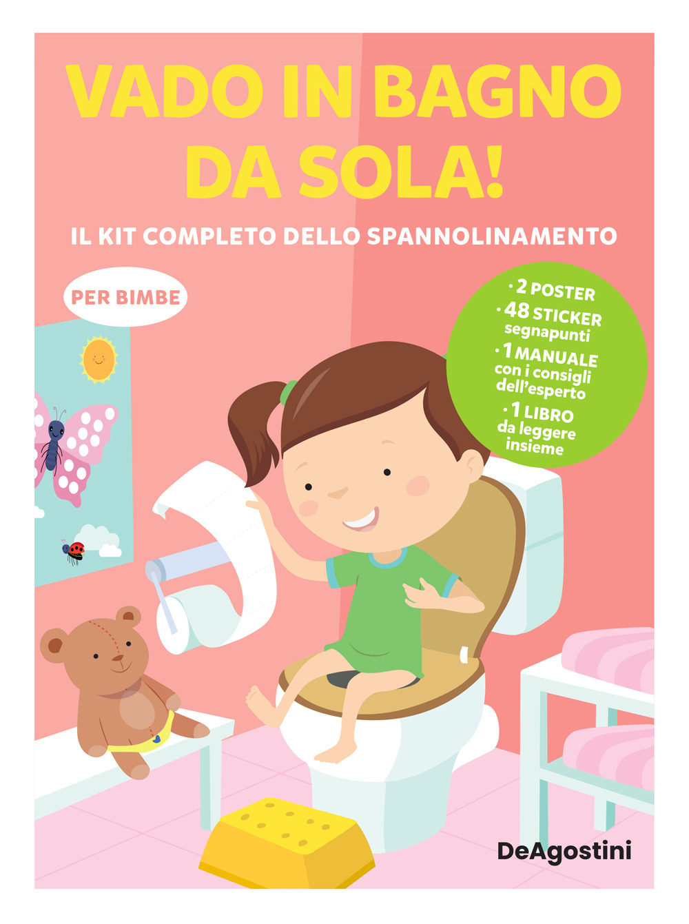 Vado in bagno da sola! Il kit completo dello spannolinamento. Con adesivi