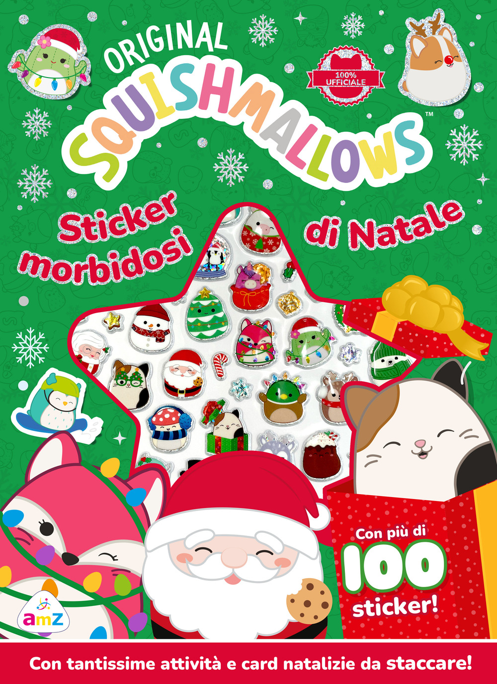 Squishmallows. Sticker morbidosi di Natale