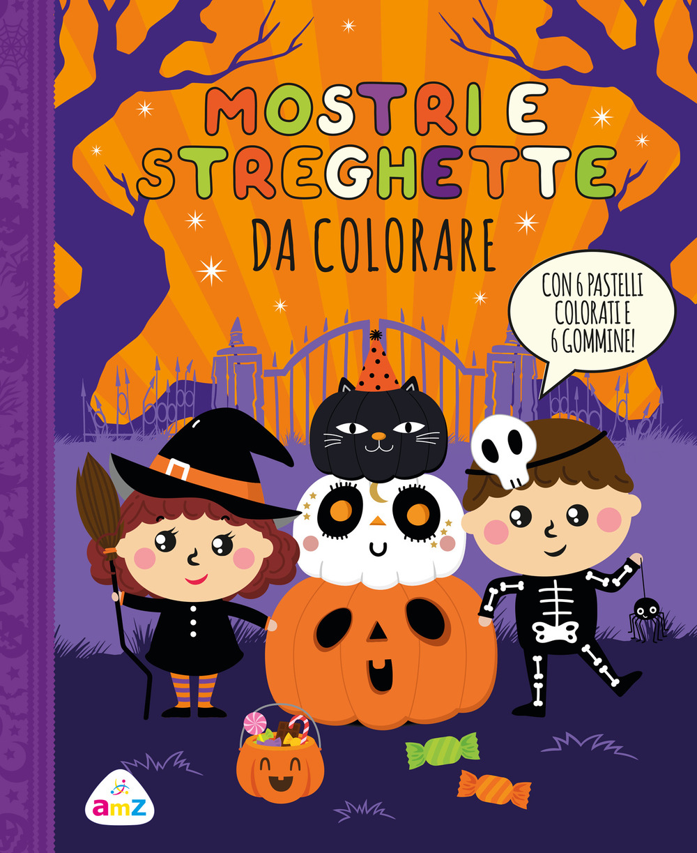 Mostri e streghette da colorare