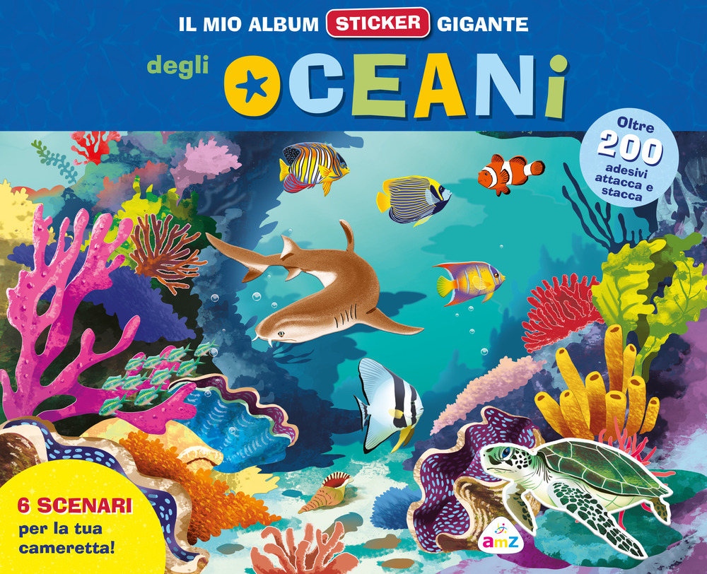 Il mio album sticker gigante delle creature degli oceani