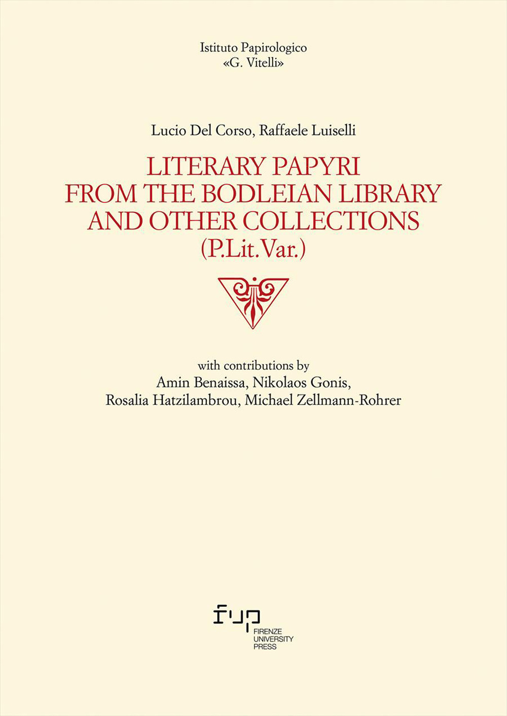Literary Papyri from the Bodleian Library and Other Collections (P.Lit.Var.)
