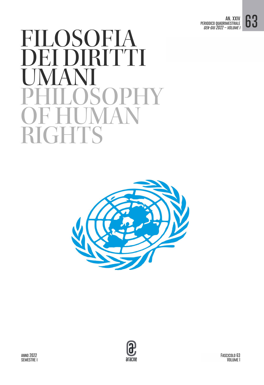 Filosofia dei diritti umani-Philosophy of human rights. Vol. 63