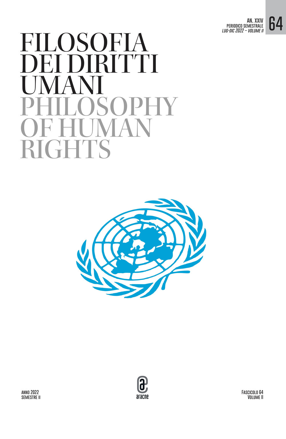 Filosofia dei diritti umani-Philosophy of human rights. Vol. 64