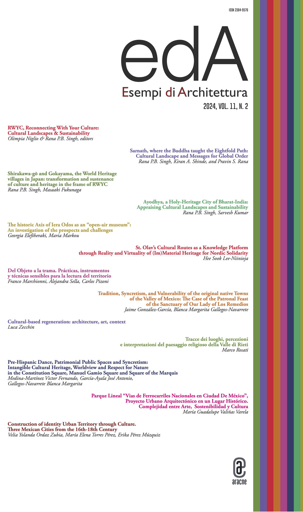 EDA. Esempi di architettura 2024. International journal of architecture and engineering. Vol. 11/2