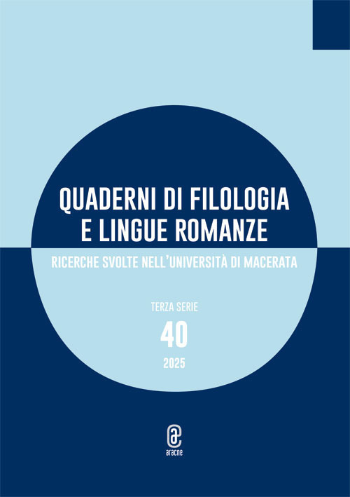 Quaderni di filologia e lingue romanze. Ricerche svolte nell'Università di Macerata. Vol. 40