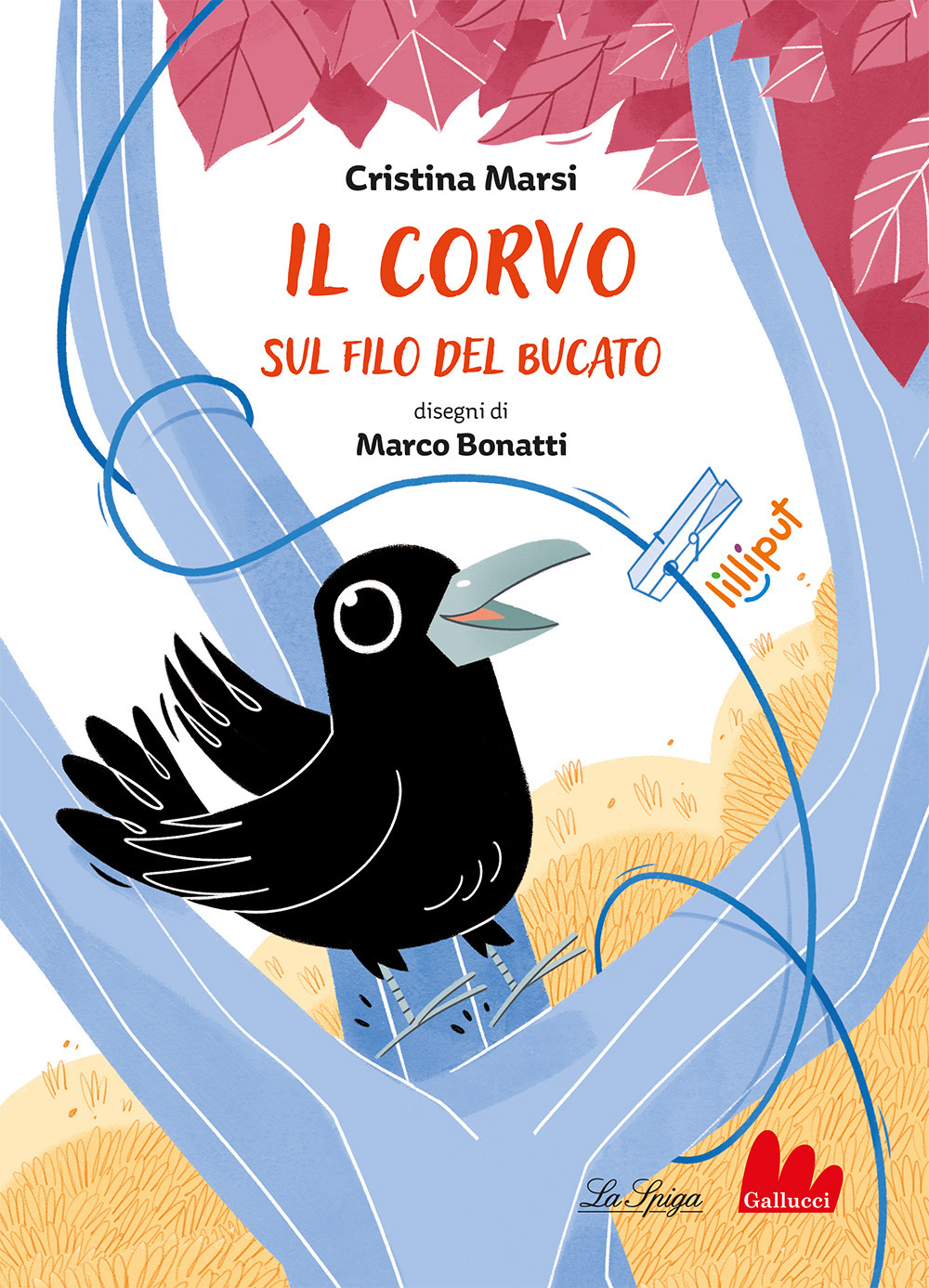 Il corvo sul filo del bucato