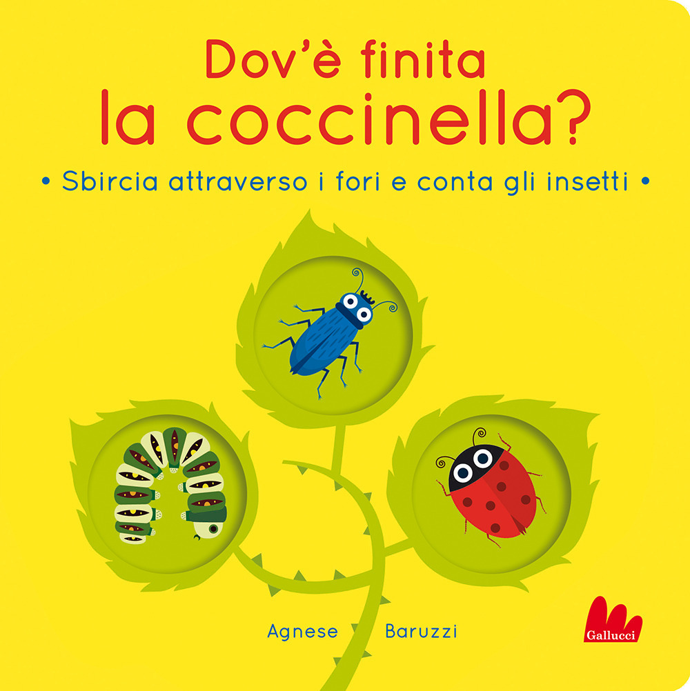 Dov'è finita la coccinella? Sbircia attraverso i fori e conta gli insetti