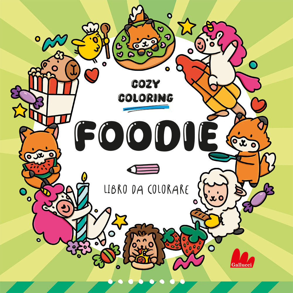 Foodie. Cozy coloring book