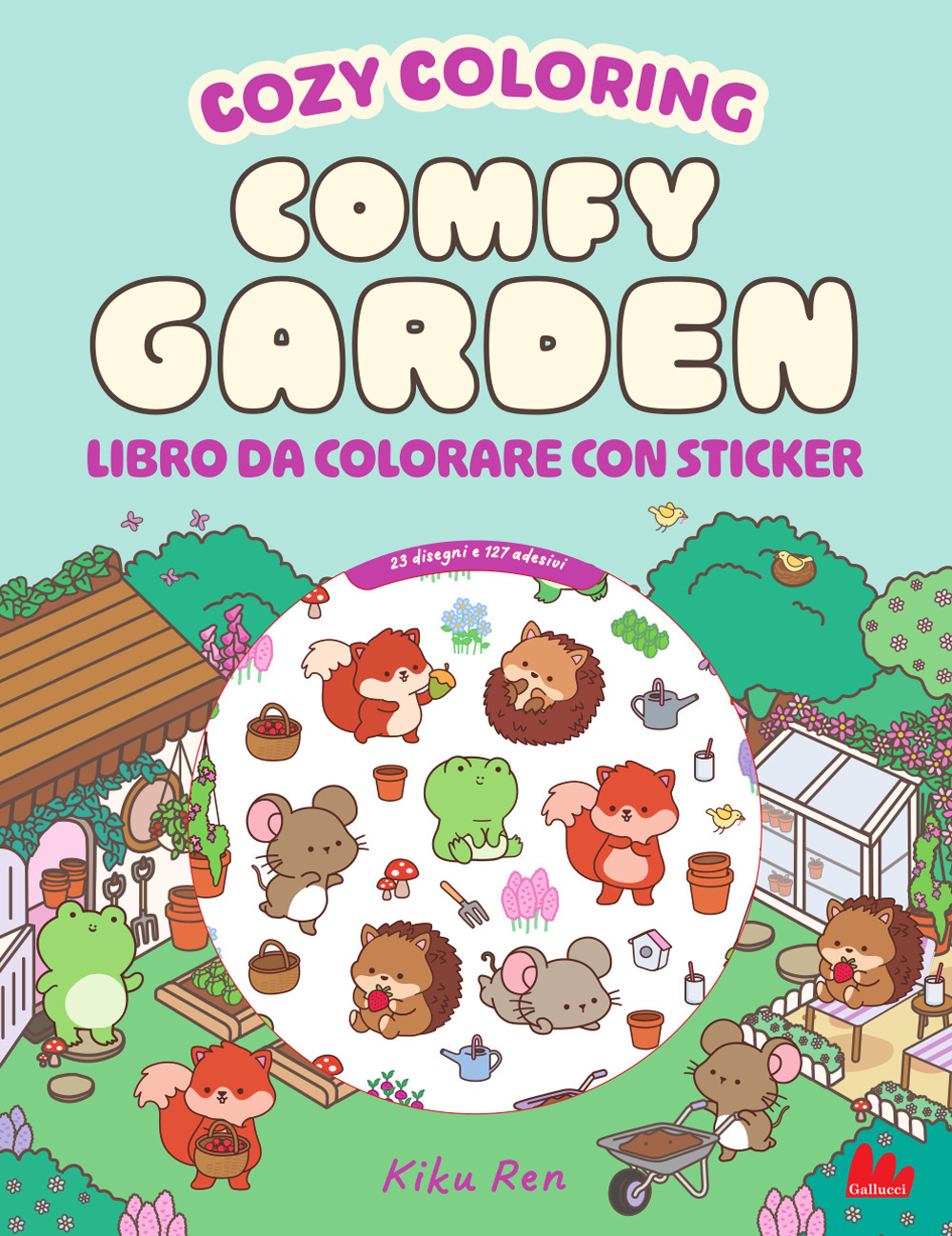 Comfy garden. Cozy coloring book