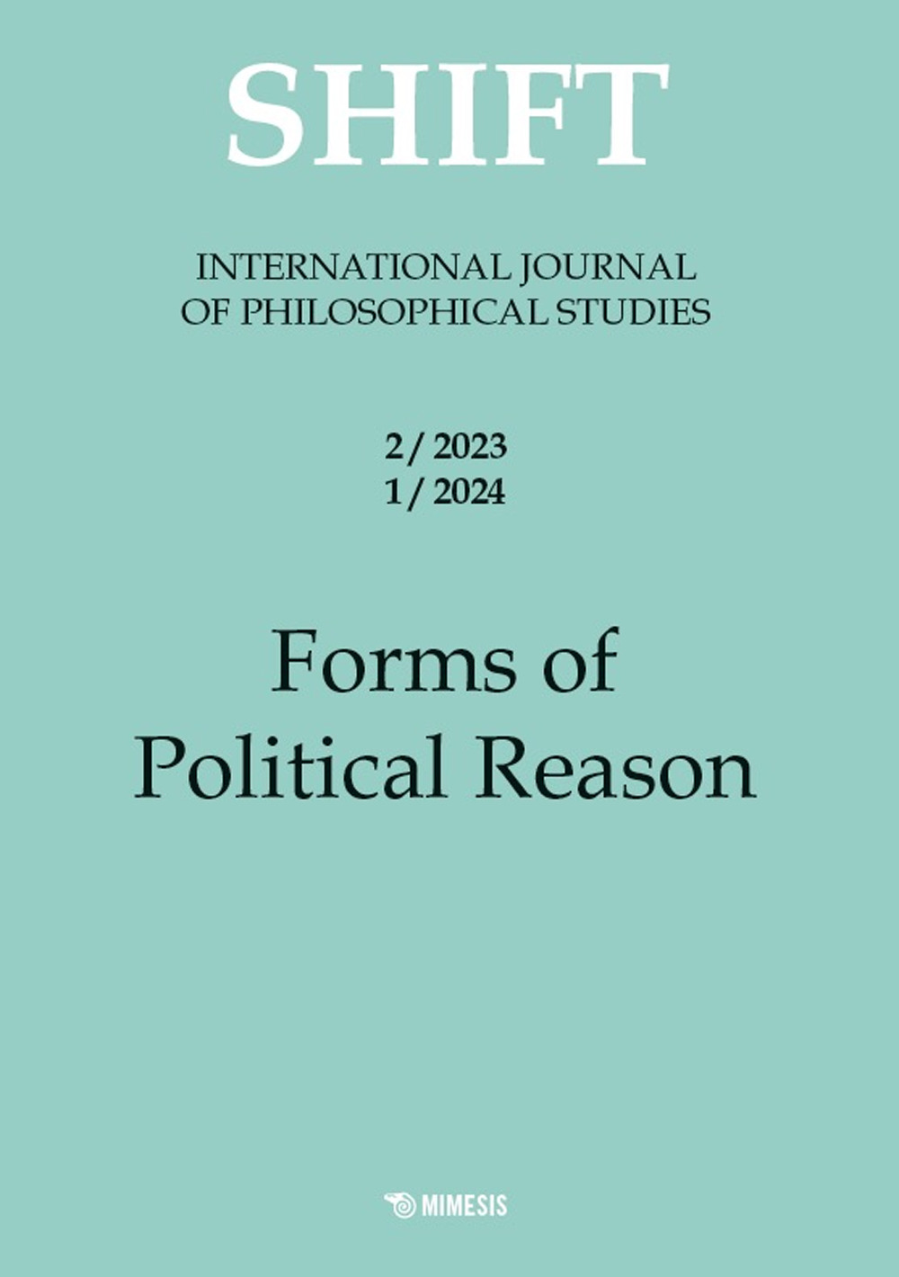 Shift. International journal of philosophical studies 2/2023 1/2024