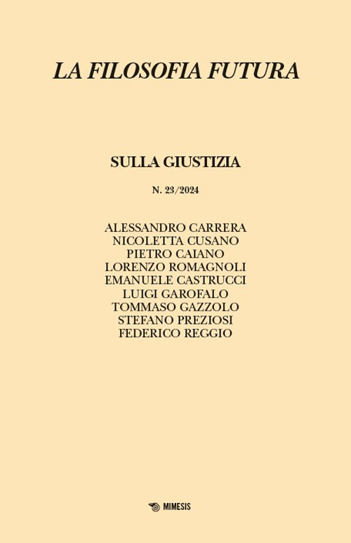 La filosofia futura. Vol. 23