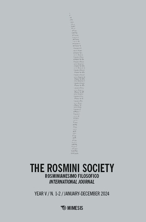 The Rosmini society. Rosminianesimo filosofico international journal. Vol. 1-2