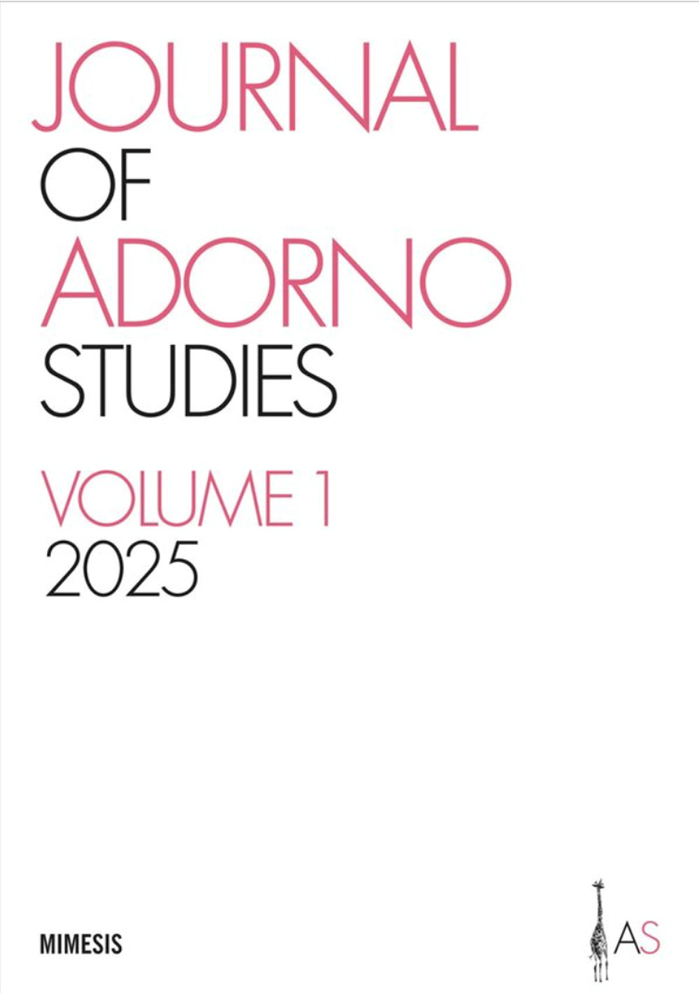 Journal of Adorno studies. Vol. 1