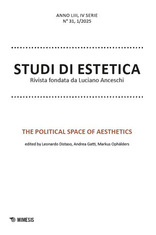 Studi di estetica. Vol. 1: The political space of aesthetics