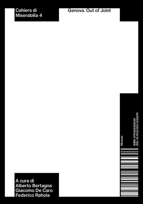 Cahiers di Miserabilia. Vol. 4: Genova. Out of Joint