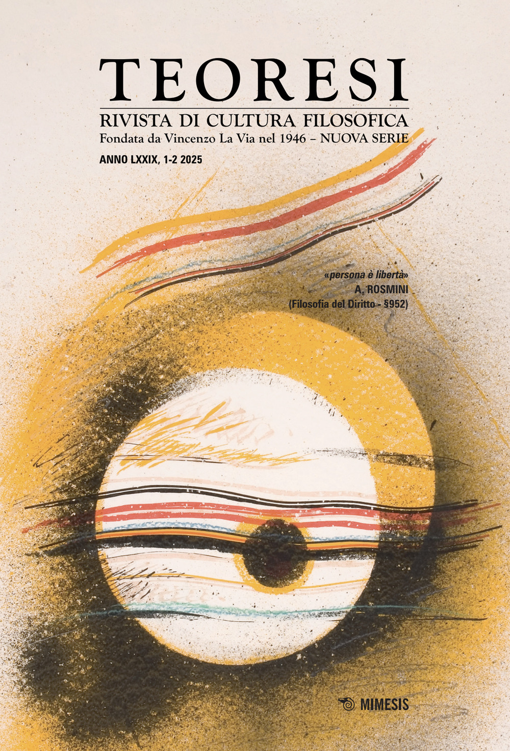 Teoresi. Rivista di cultura filosofica. Nuova serie. Vol. 1-2