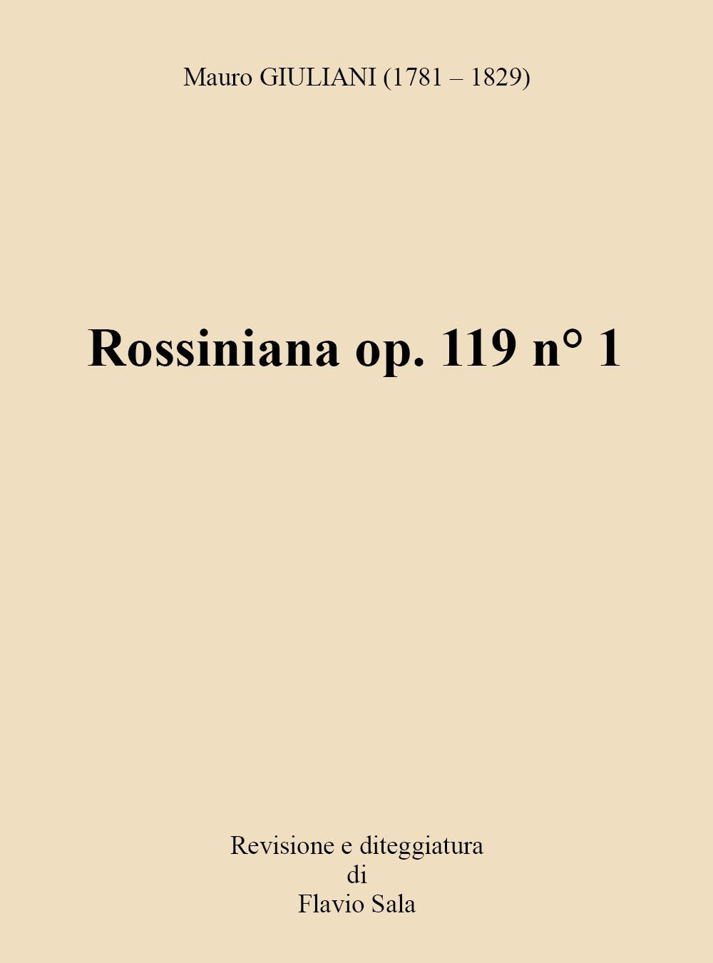 Rossiniana op. 119 n° 1