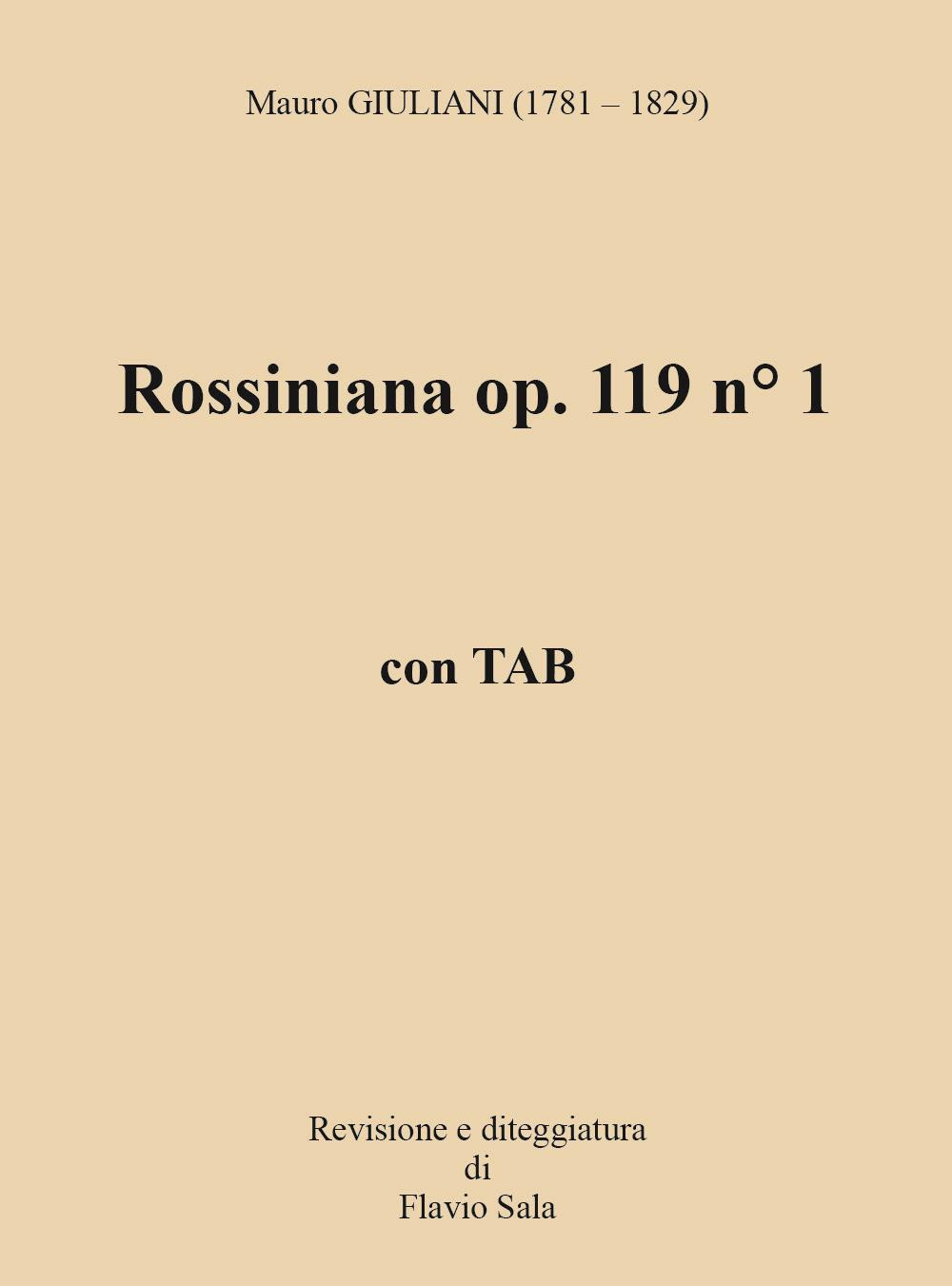 Rossiniana op. 119 n° 1+TAB