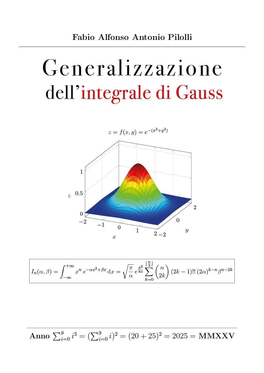 Generalizzazione dell'integrale di Gauss