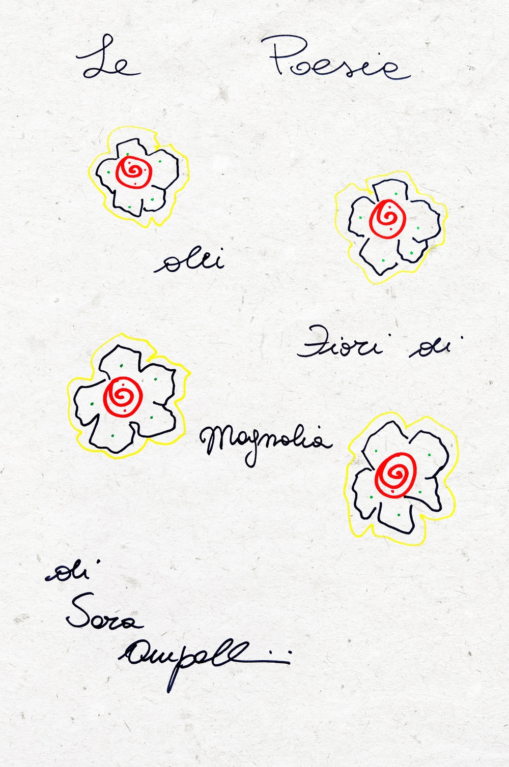 Le poesie dei fiori di magnolia