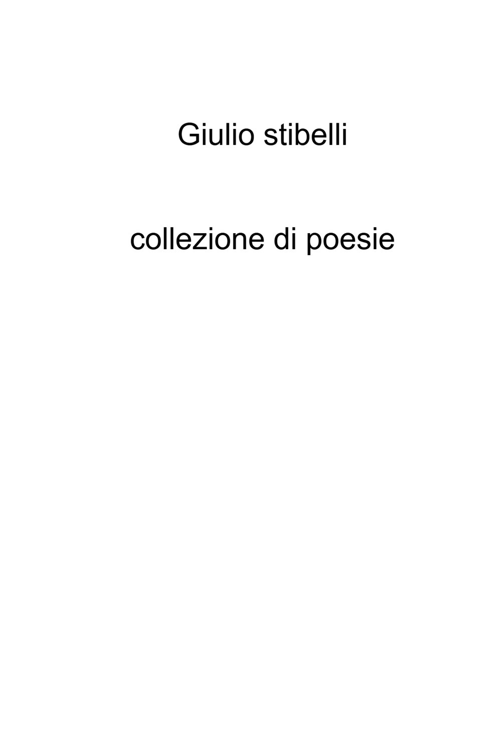 Collezione di poesie