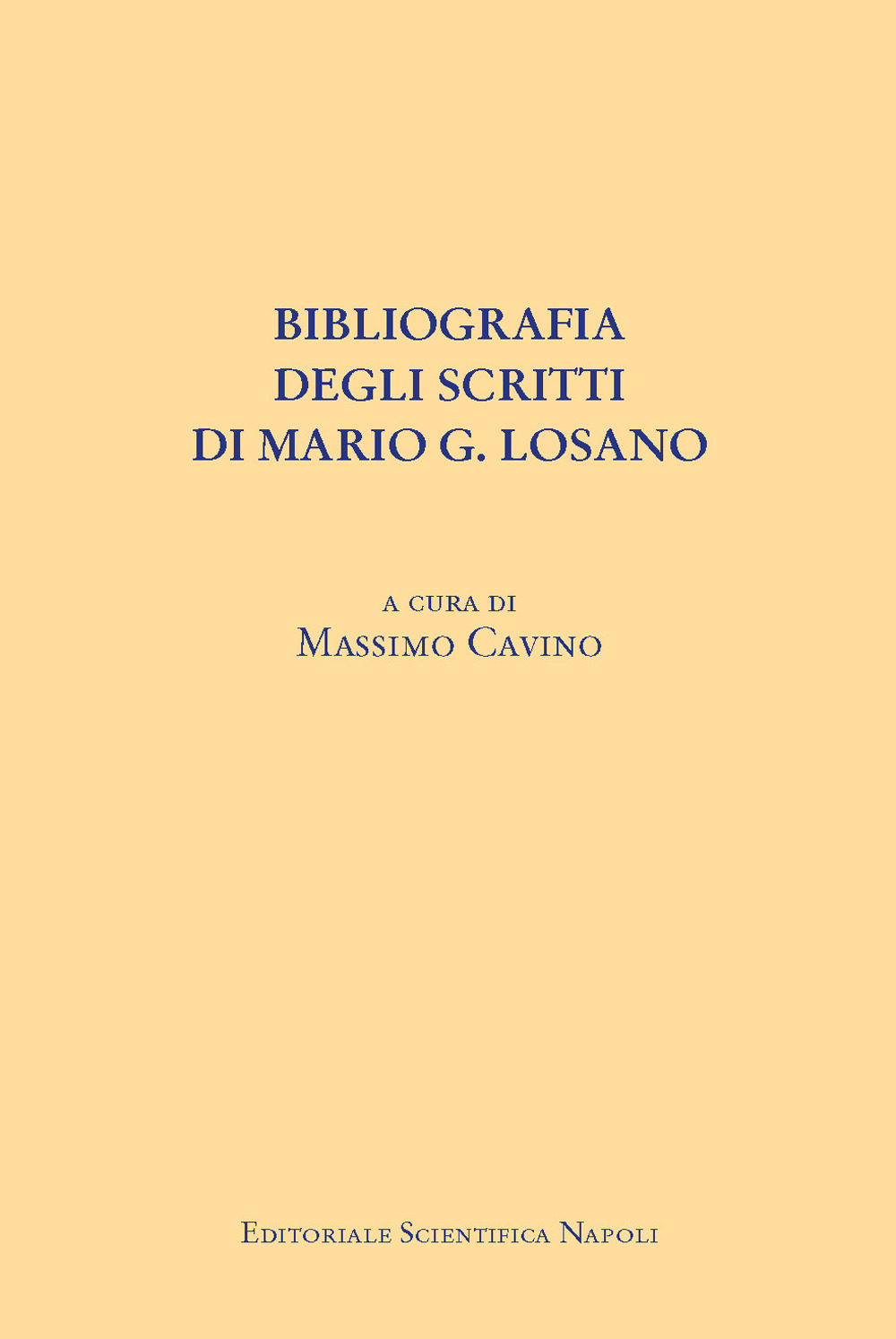 Bibliografia degli scritti di Mario G. Losano