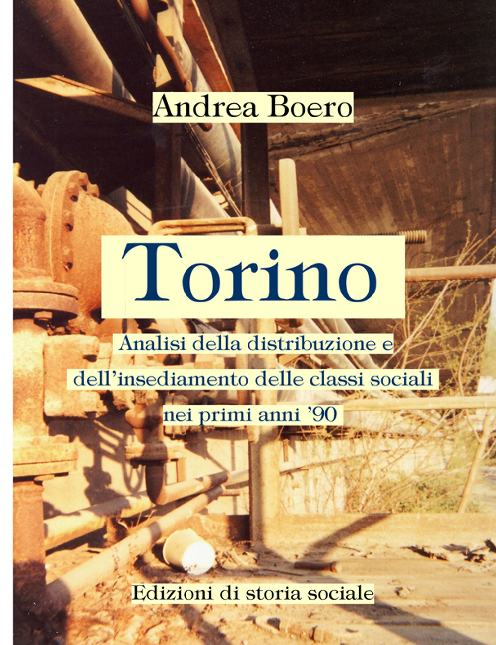 Torino. Analisi della distribuzione e dell'insediamento delle classi sociali nei primi anni '90