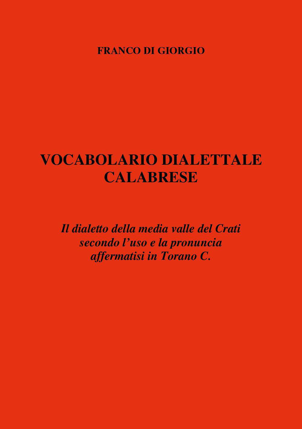 Vocabolario dialettale calabrese