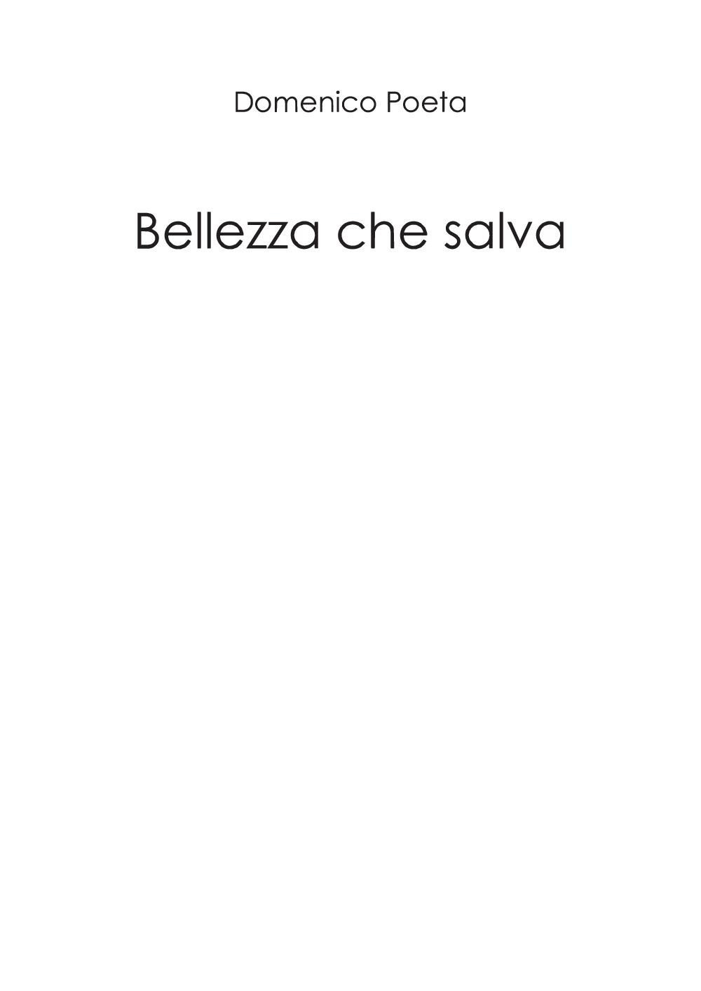 Bellezza che salva