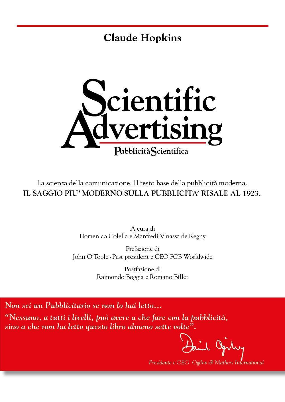 Scientific advertising-pubblicità scientifica