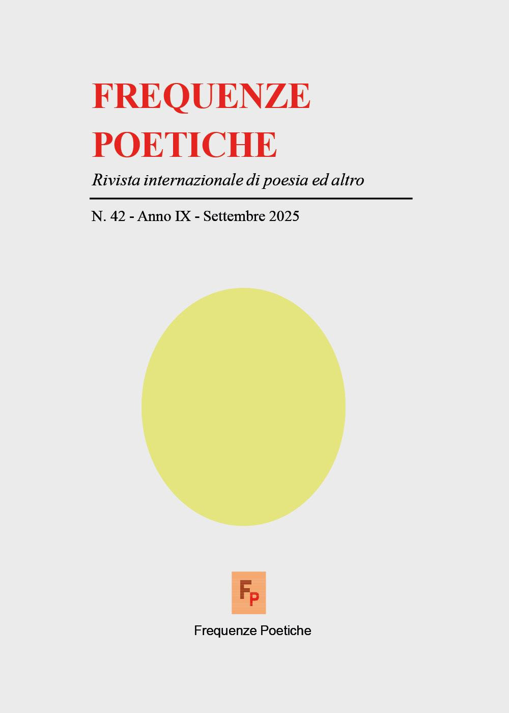 Frequenze poetiche. Rivista internazionale di poesia ed altro. Vol. 42