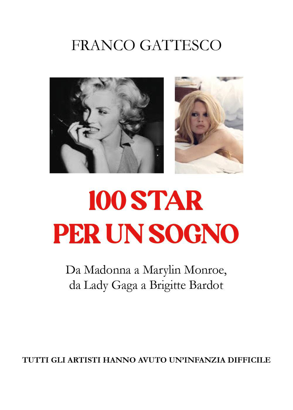 100 star per un sogno. Da Madonna a Marylin Monroe, da Lady Gaga a Brigitte Bardot. Tutti gli artisti hanno avuto un'infanzia difficile
