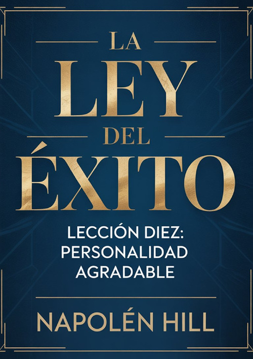 La ley del éxito. Lección diez. Personalidad agradable